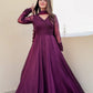 Long  Chiffon Frock for Women 3-Pieces