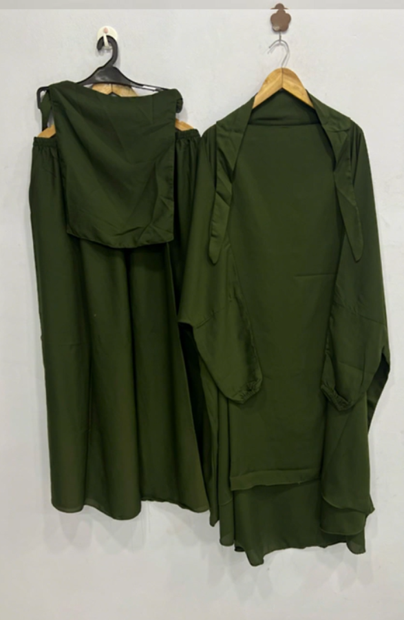 3-Pieces Jilbab Set with Side Pocket