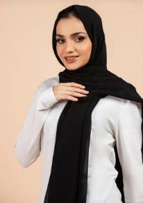 Hijab en mousseline de soie de qualité supérieure