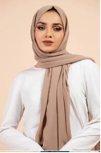 Hijab en mousseline de soie de qualité supérieure